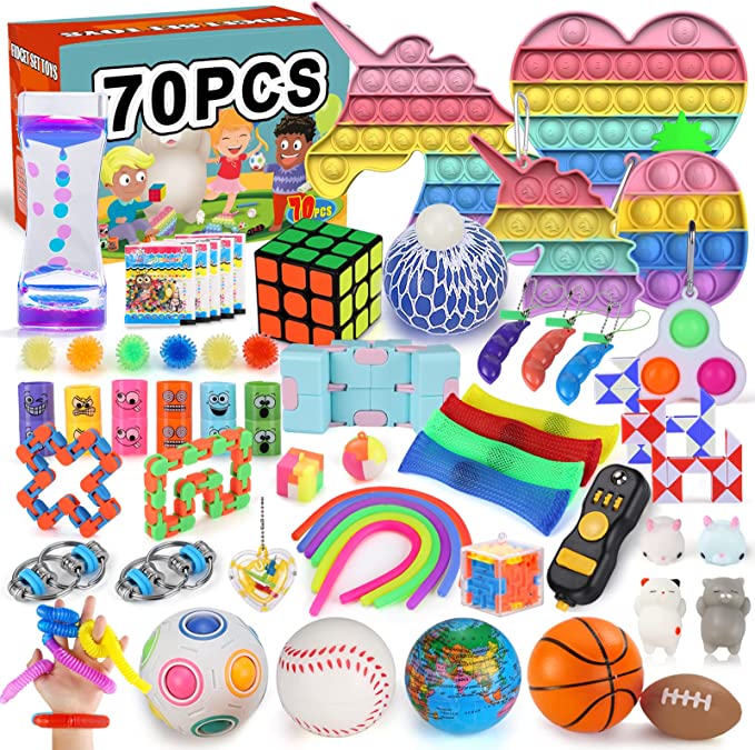 70 Pack Sensory Fidget Toys Set for Adults Kids